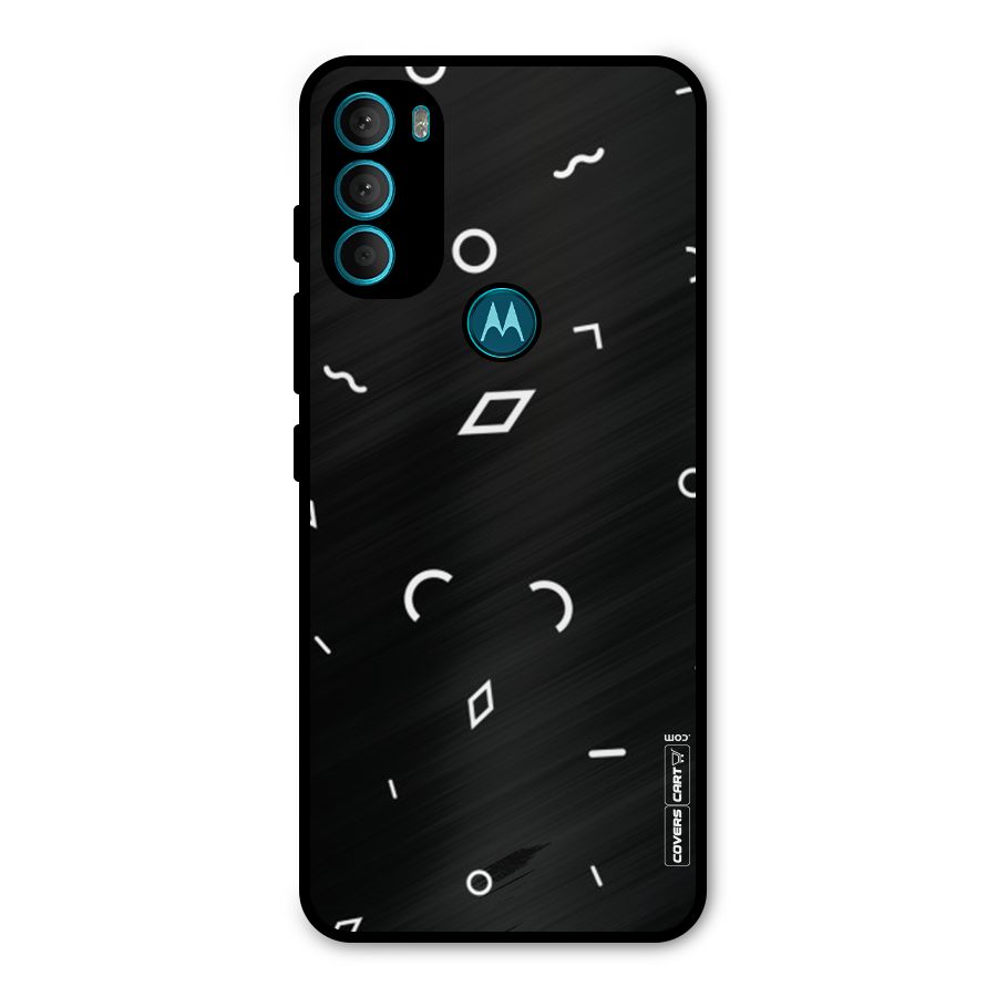 Minimal Shapes Metal Back Case for Moto G71 5G