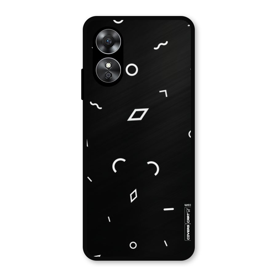 Minimal Shapes Metal Back Case for Oppo A17