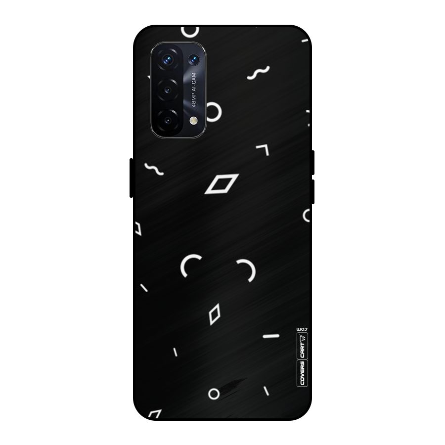 Minimal Shapes Metal Back Case for Oppo A74 5G