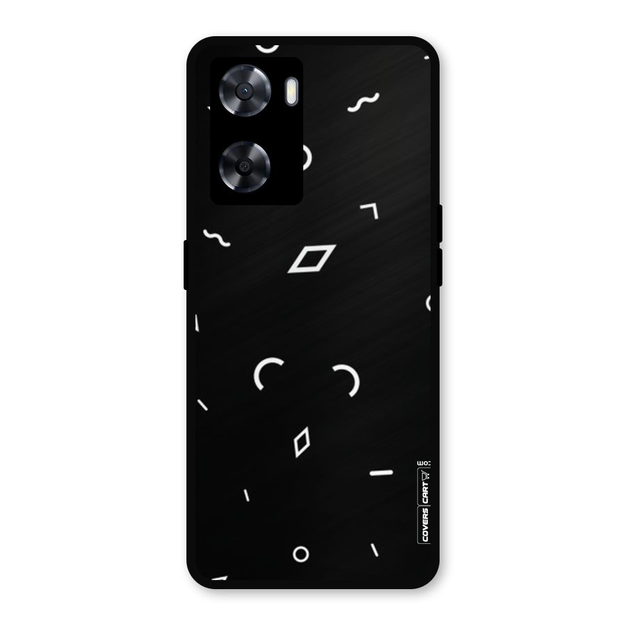 Minimal Shapes Metal Back Case for Oppo A77