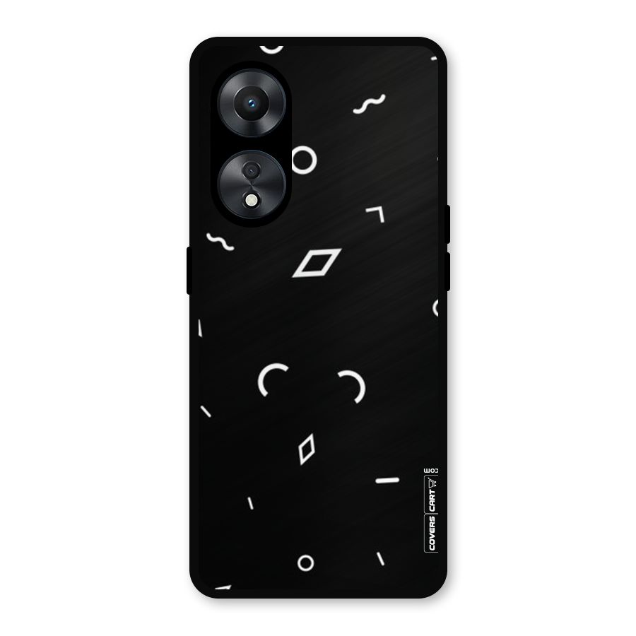 Minimal Shapes Metal Back Case for Oppo A78