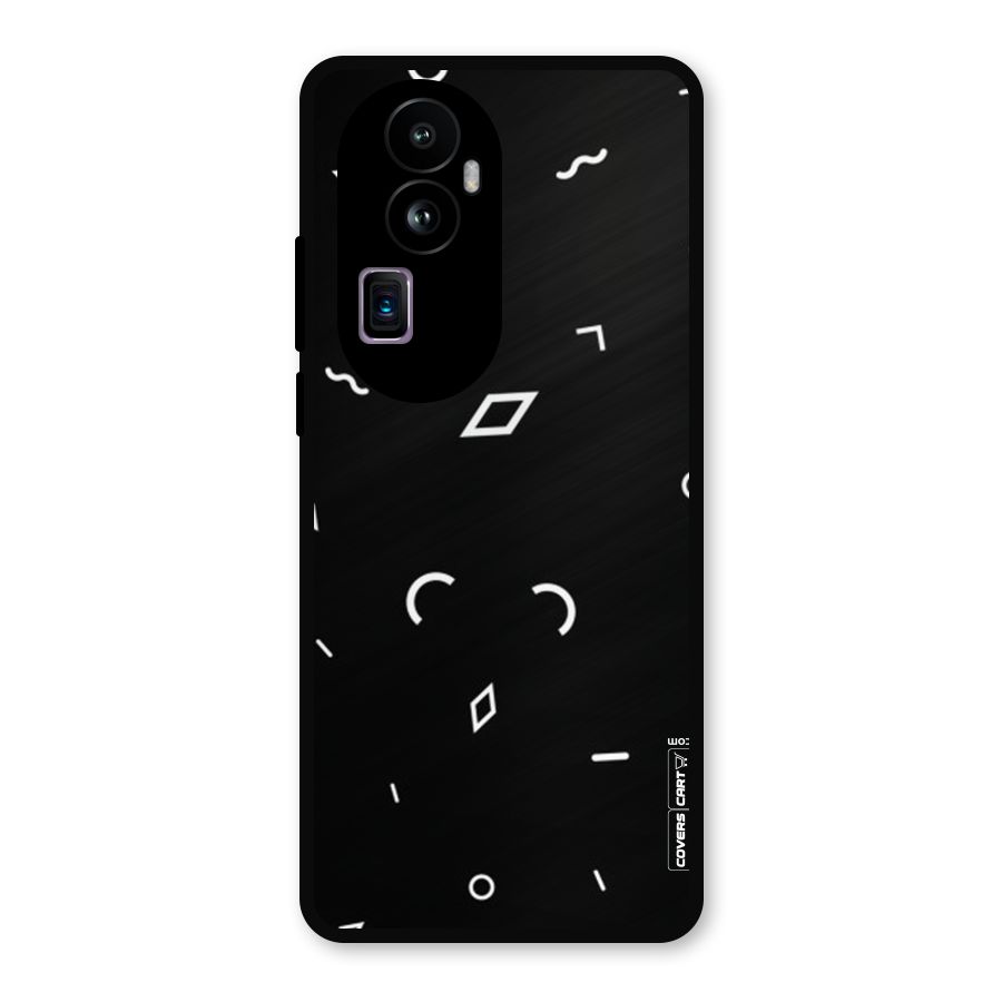 Minimal Shapes Metal Back Case for Oppo Reno10 Pro Plus
