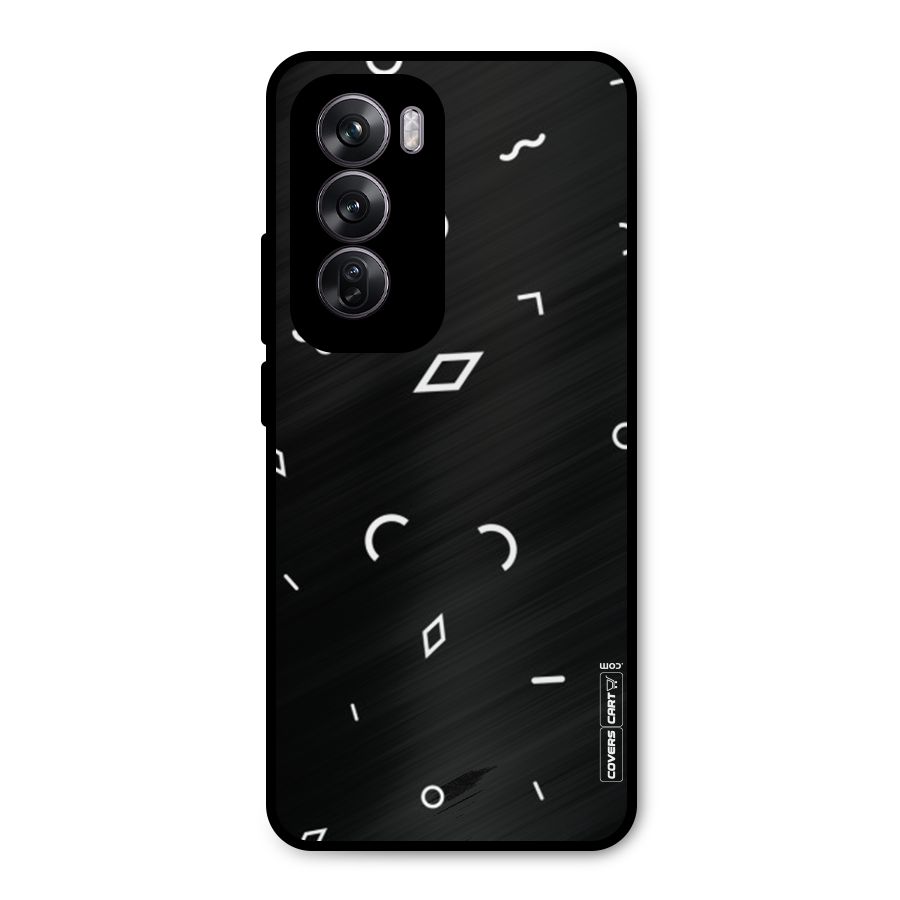 Minimal Shapes Metal Back Case for Oppo Reno12 Pro
