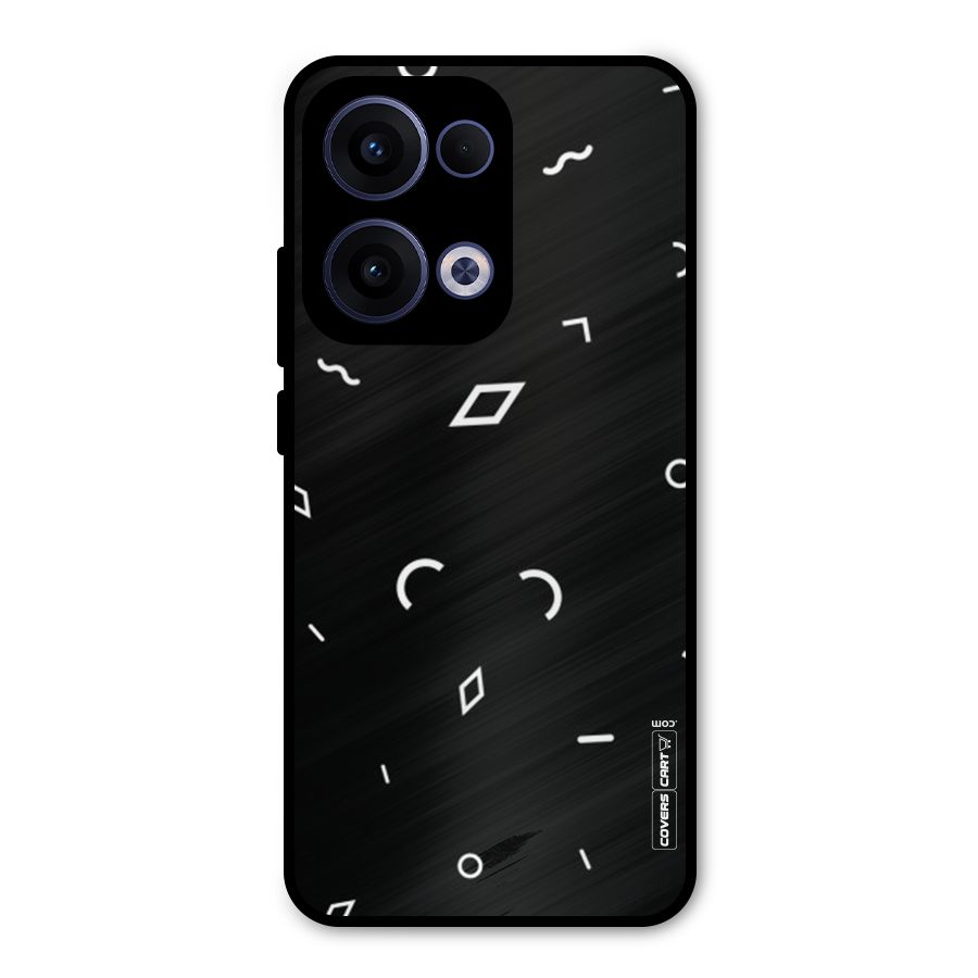 Minimal Shapes Metal Back Case for Oppo Reno13
