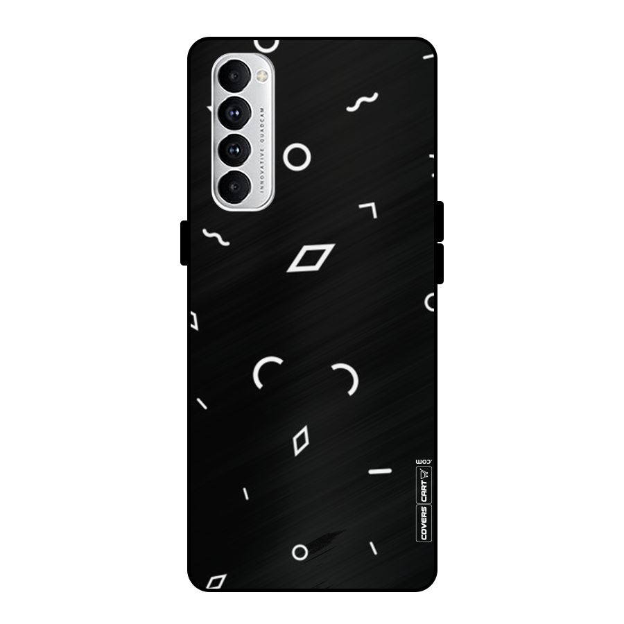 Minimal Shapes Metal Back Case for Oppo Reno4 Pro