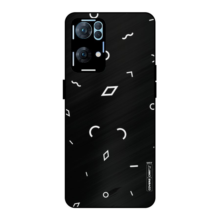 Minimal Shapes Metal Back Case for Oppo Reno7 Pro 5G