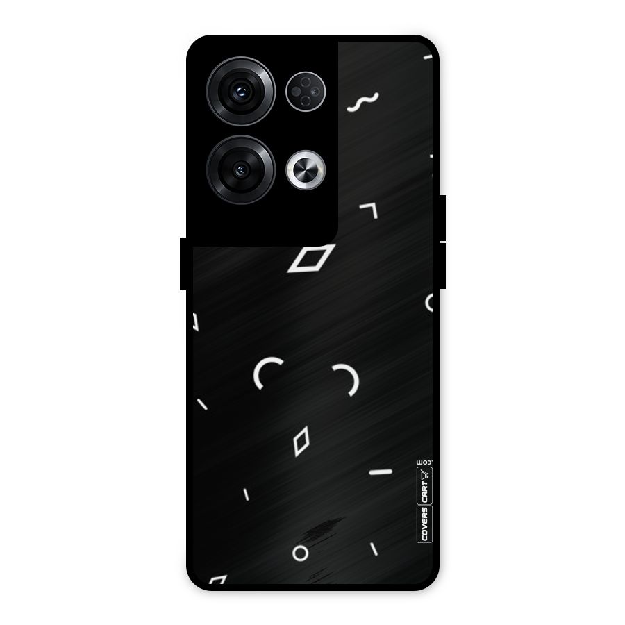 Minimal Shapes Metal Back Case for Oppo Reno8 Pro 5G
