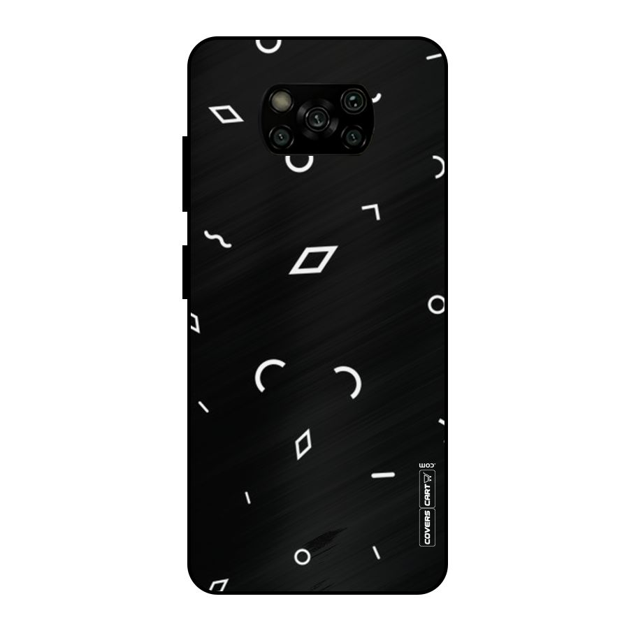 Minimal Shapes Metal Back Case for Poco X3