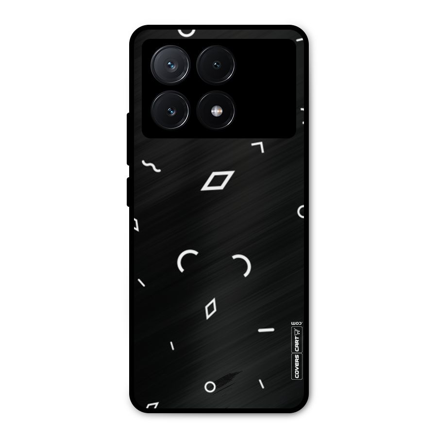 Minimal Shapes Metal Back Case for Poco X6 Pro