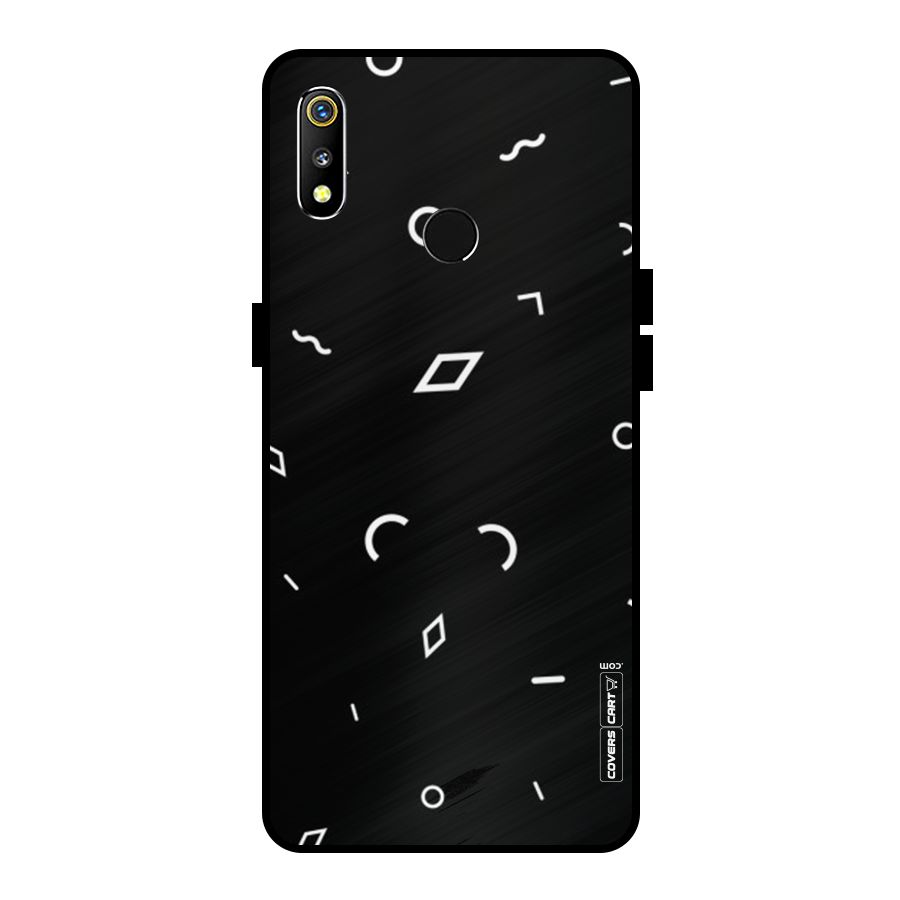 Minimal Shapes Metal Back Case for Realme 3