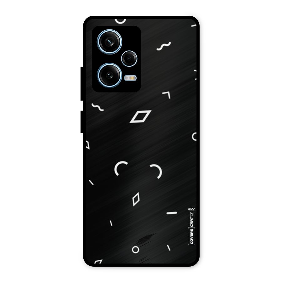 Minimal Shapes Metal Back Case for Redmi Note 12 Pro
