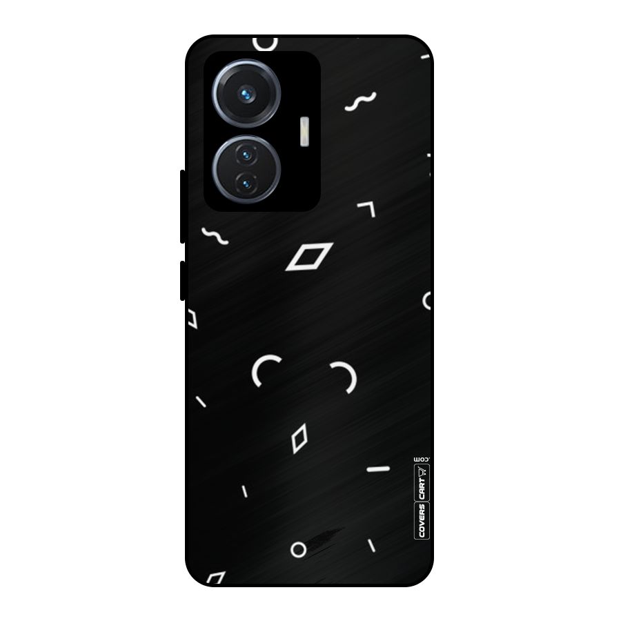 Minimal Shapes Metal Back Case for Vivo T1 44W