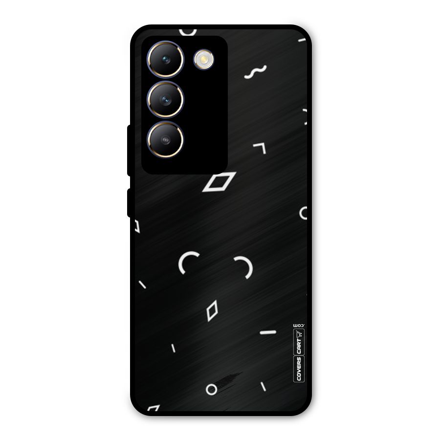 Minimal Shapes Metal Back Case for Vivo T3 5G