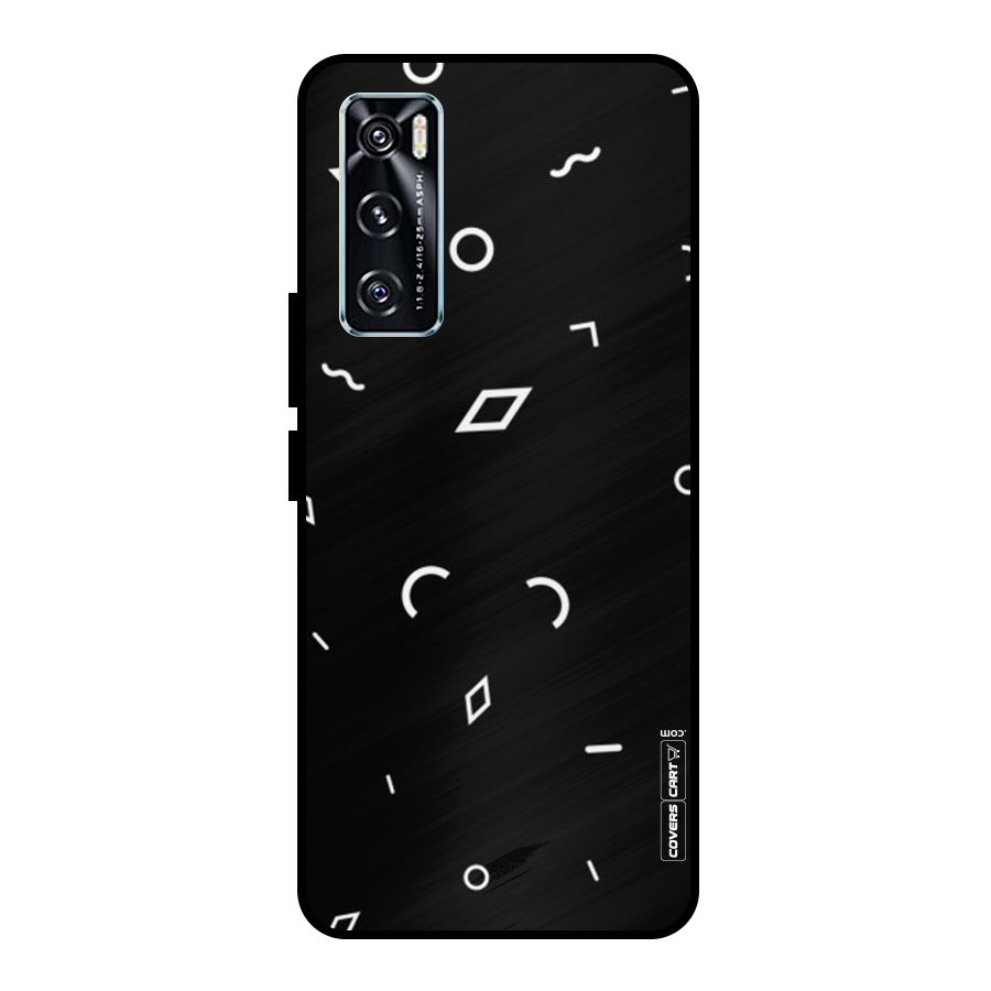 Minimal Shapes Metal Back Case for Vivo V20 SE