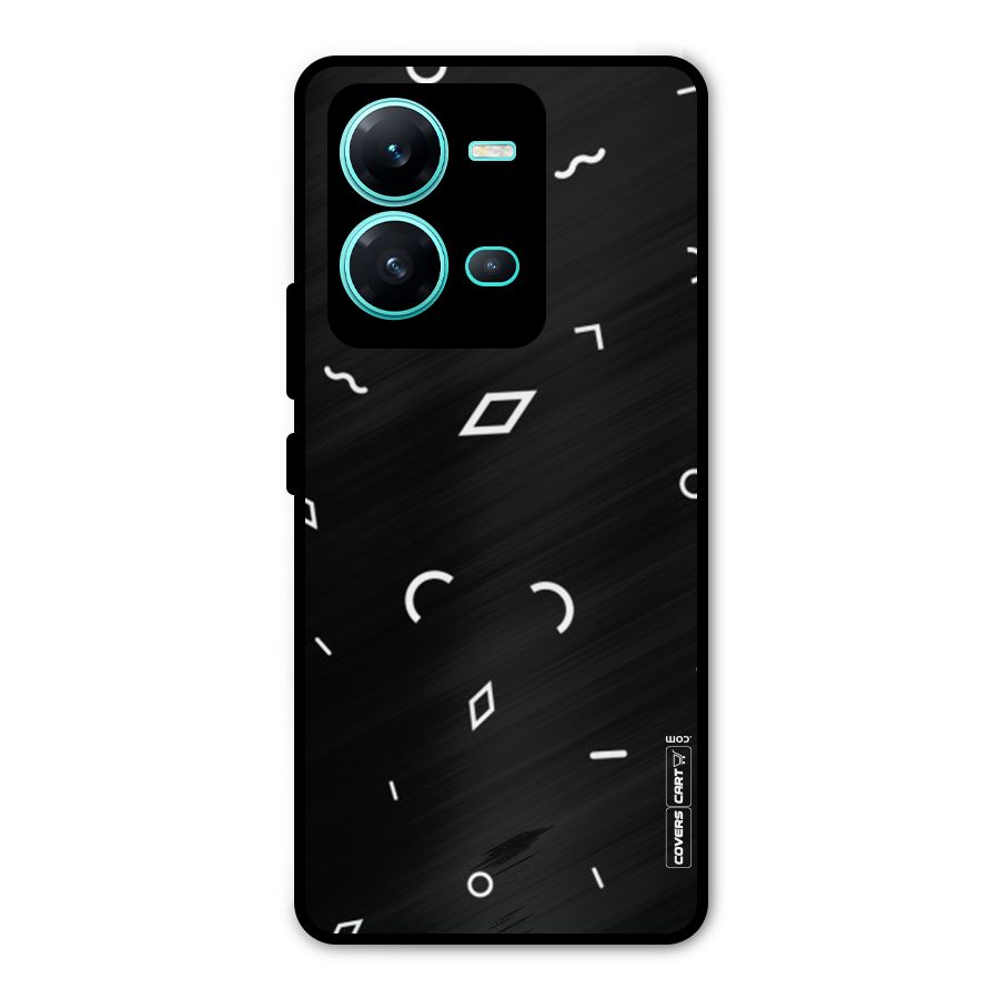 Minimal Shapes Metal Back Case for Vivo V25