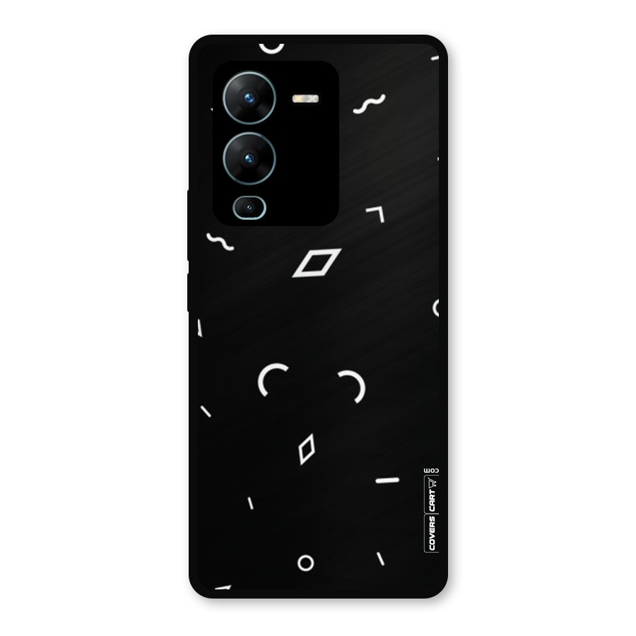 Minimal Shapes Metal Back Case for Vivo V25 Pro