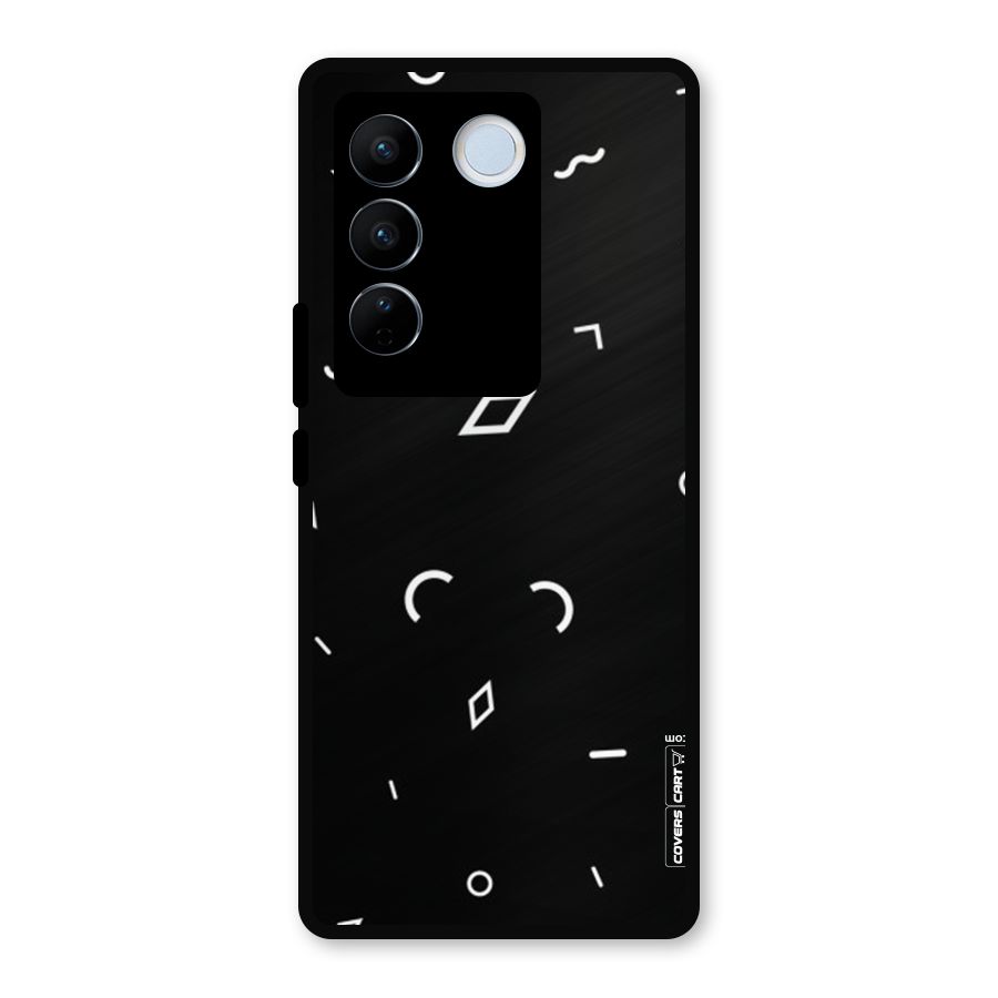 Minimal Shapes Metal Back Case for Vivo V27 Pro