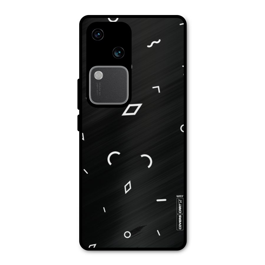 Minimal Shapes Metal Back Case for Vivo V30
