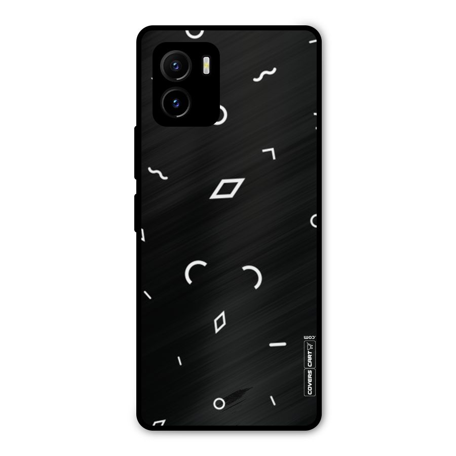 Minimal Shapes Metal Back Case for Vivo Y15s