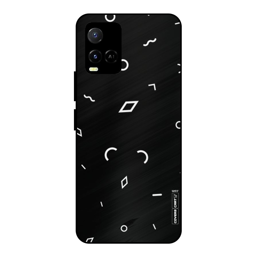 Minimal Shapes Metal Back Case for Vivo Y21T