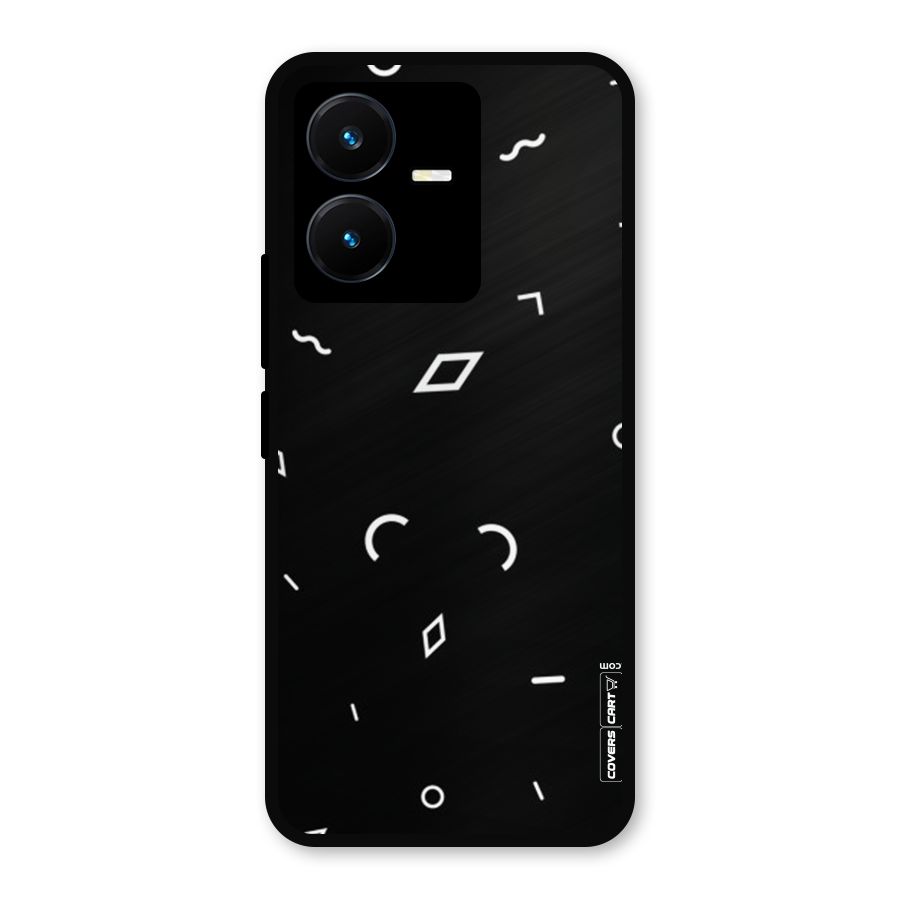 Minimal Shapes Metal Back Case for Vivo Y22s