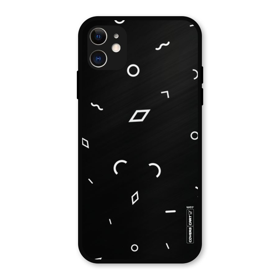 Minimal Shapes Metal Back Case for iPhone 11