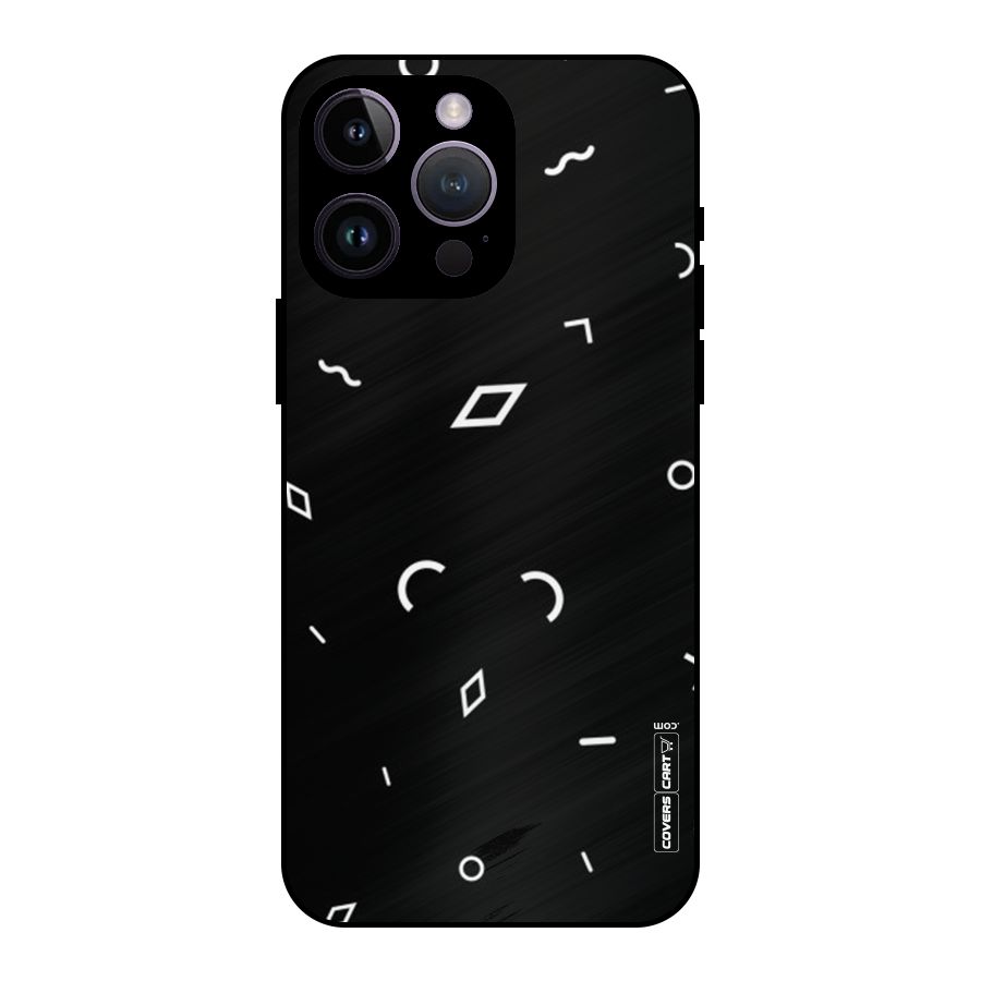 Minimal Shapes Metal Back Case for iPhone 14 Pro Max