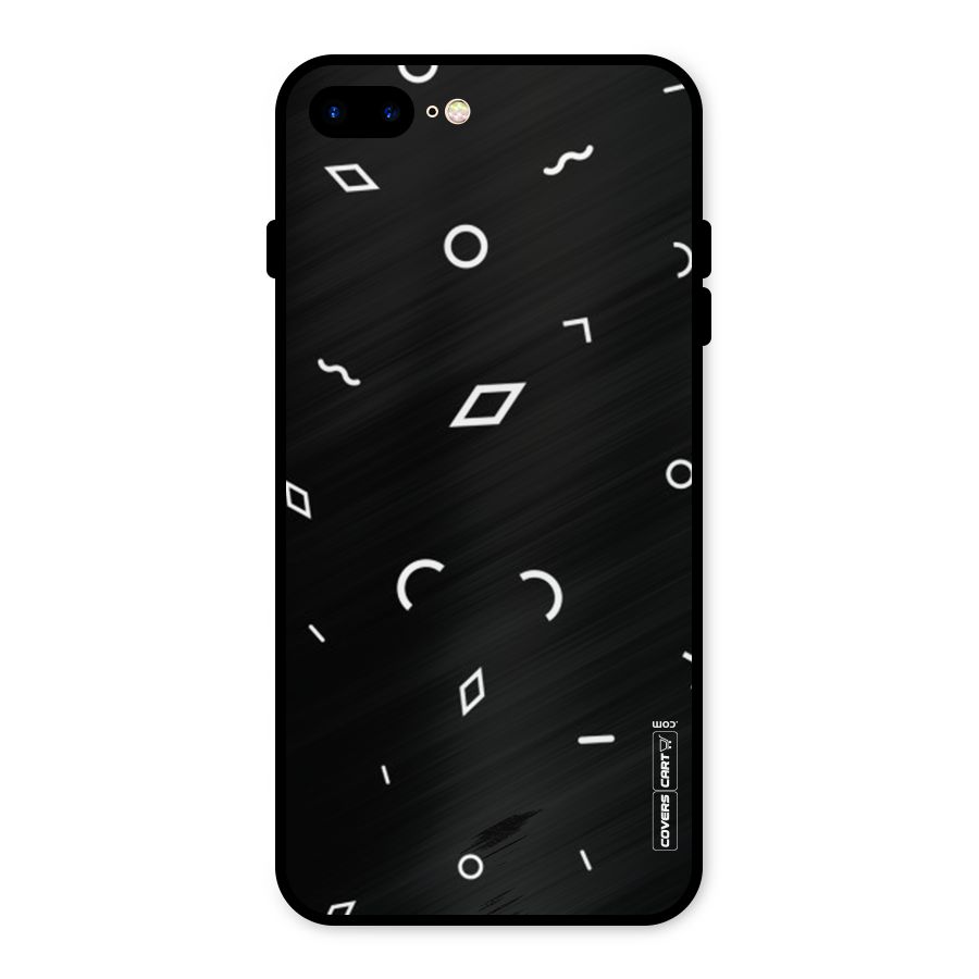 Minimal Shapes Metal Back Case for iPhone 8 Plus