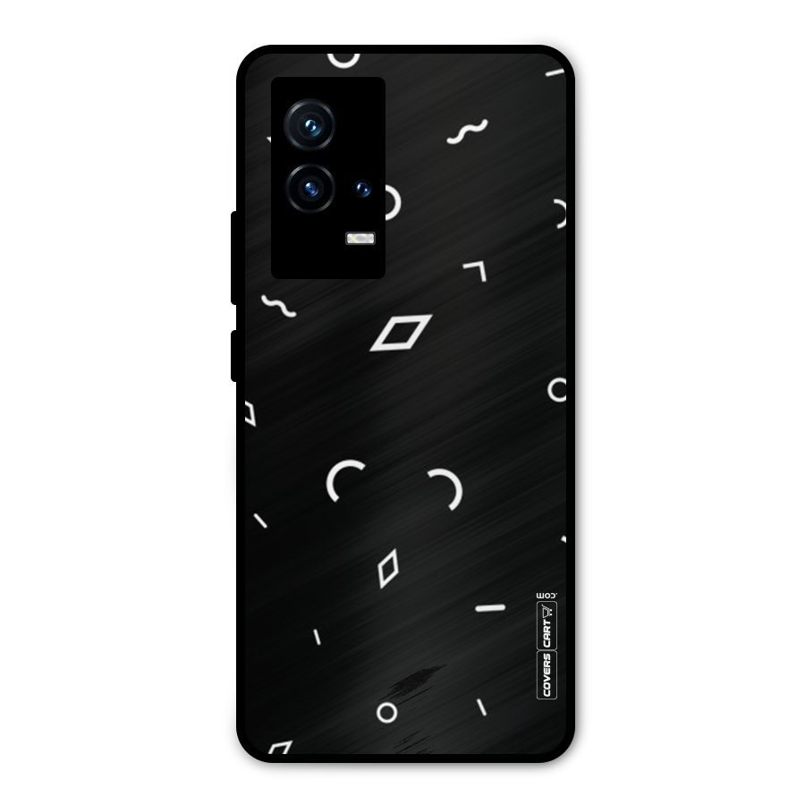 Minimal Shapes Metal Back Case for iQOO 9 5G