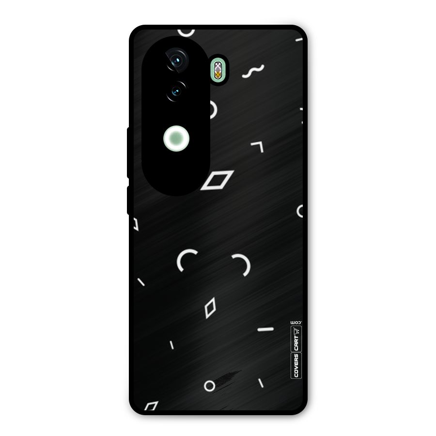 Minimal Shapes Metal Back Case for iQOO Z9s