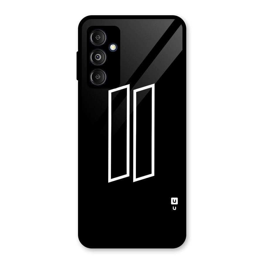 Minimal Slant Rectangles Glass Back Case for Galaxy M14 5G
