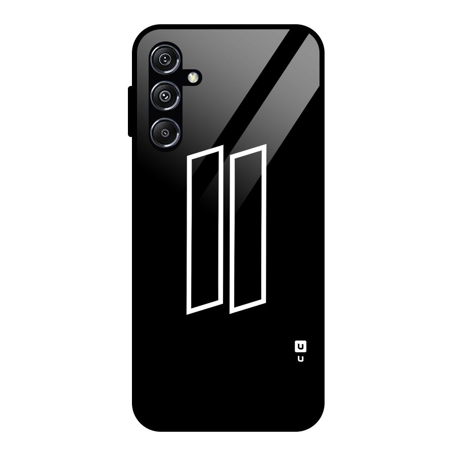 Minimal Slant Rectangles Glass Back Case for Galaxy M34 5G