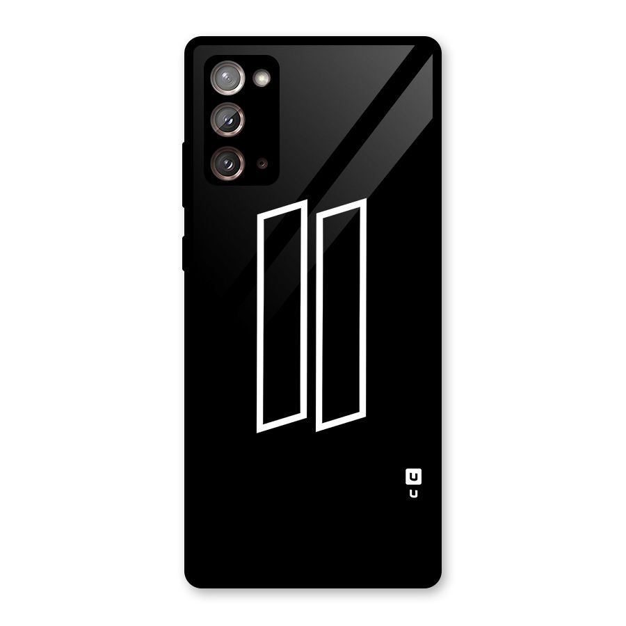 Minimal Slant Rectangles Glass Back Case for Galaxy Note 20