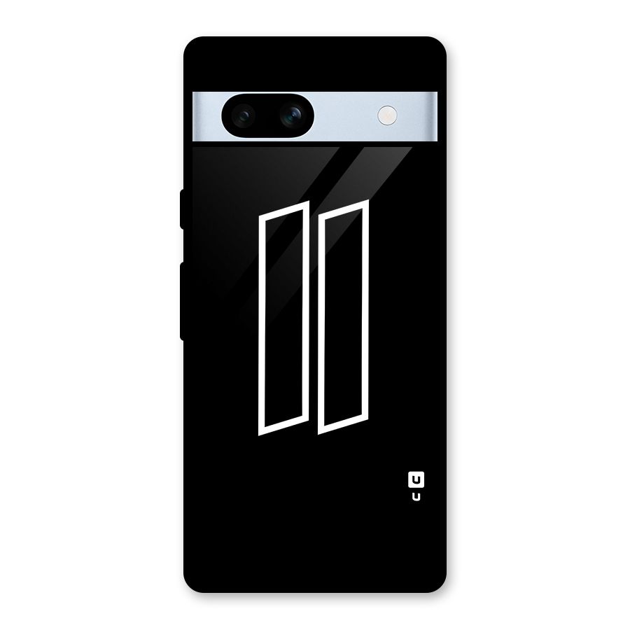 Minimal Slant Rectangles Glass Back Case for Google Pixel 7a