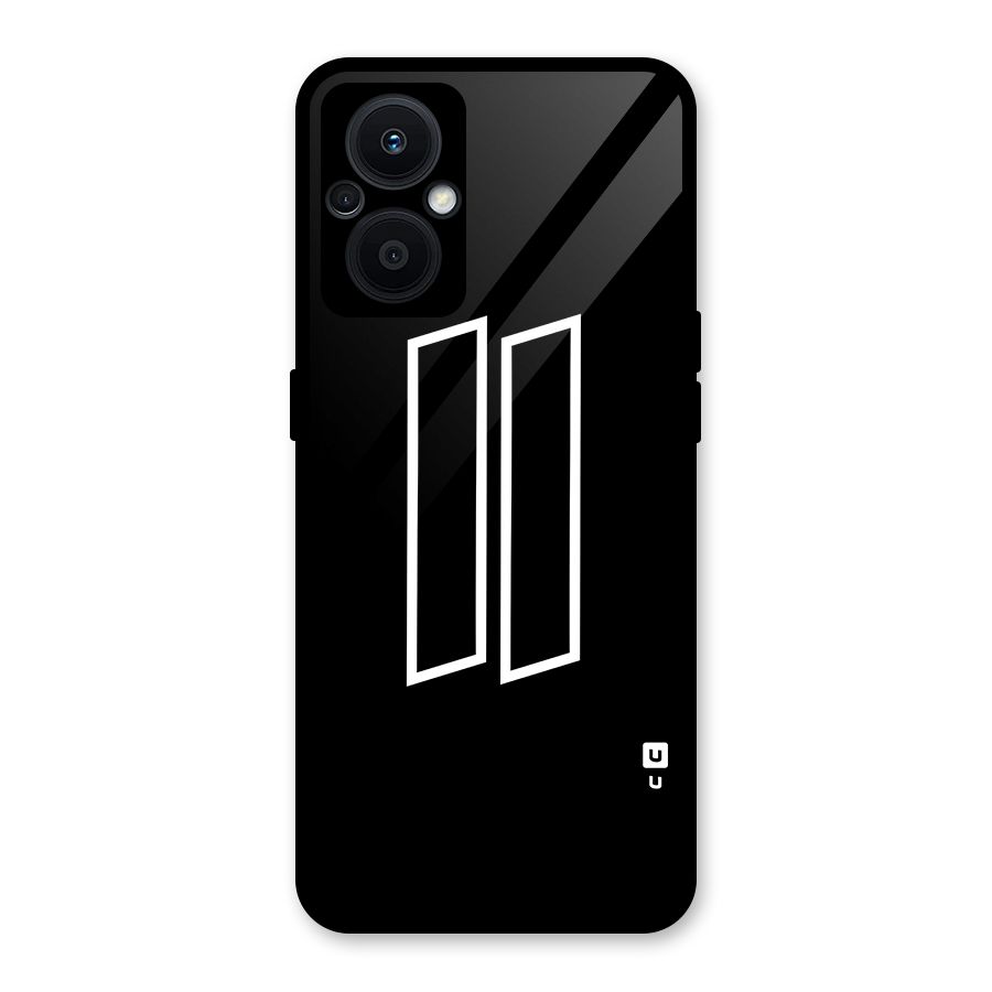 Minimal Slant Rectangles Glass Back Case for Oppo F21s Pro 5G