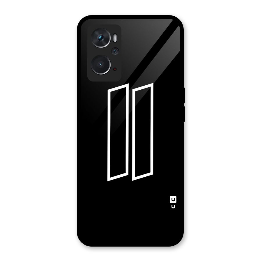 Minimal Slant Rectangles Glass Back Case for Oppo K10 4G