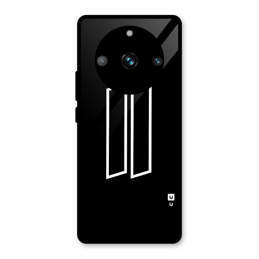 Minimal Slant Rectangles Glass Back Case for Realme 11 Pro