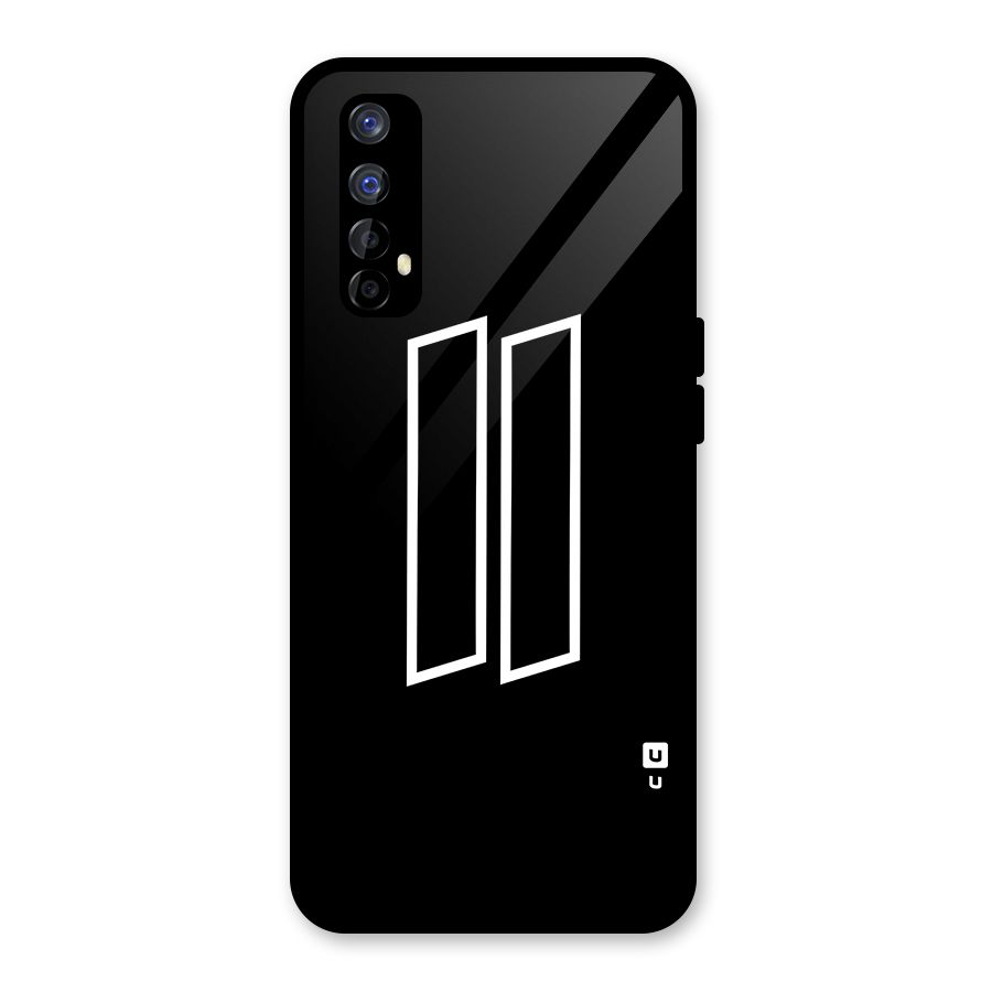 Minimal Slant Rectangles Glass Back Case for Realme 7