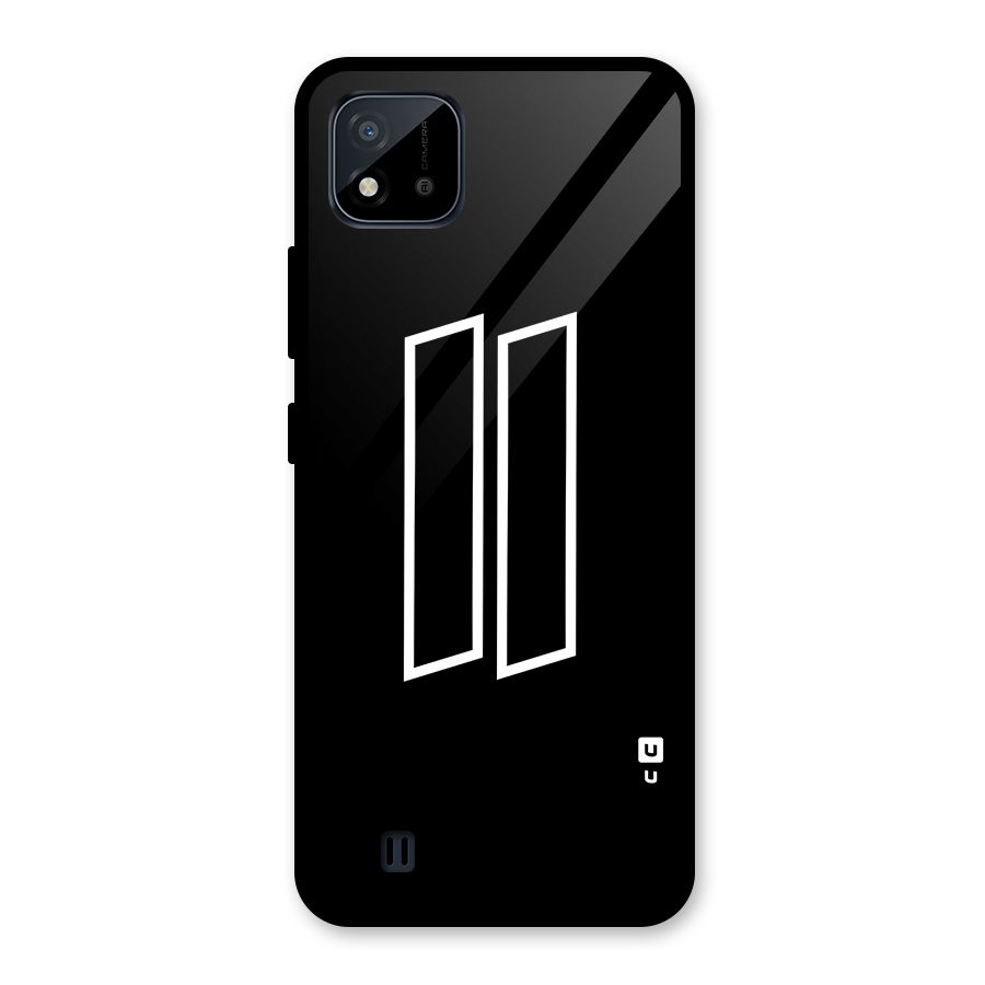 Minimal Slant Rectangles Glass Back Case for Realme C11 2021