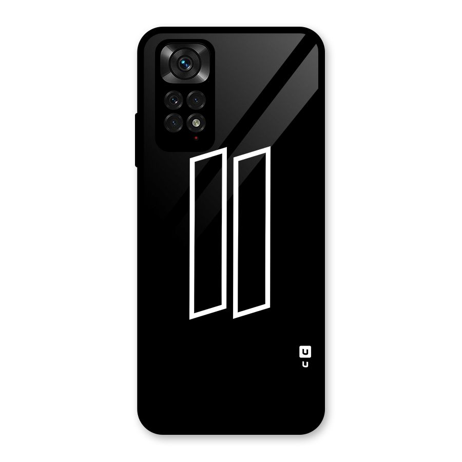 Minimal Slant Rectangles Glass Back Case for Redmi Note 11S