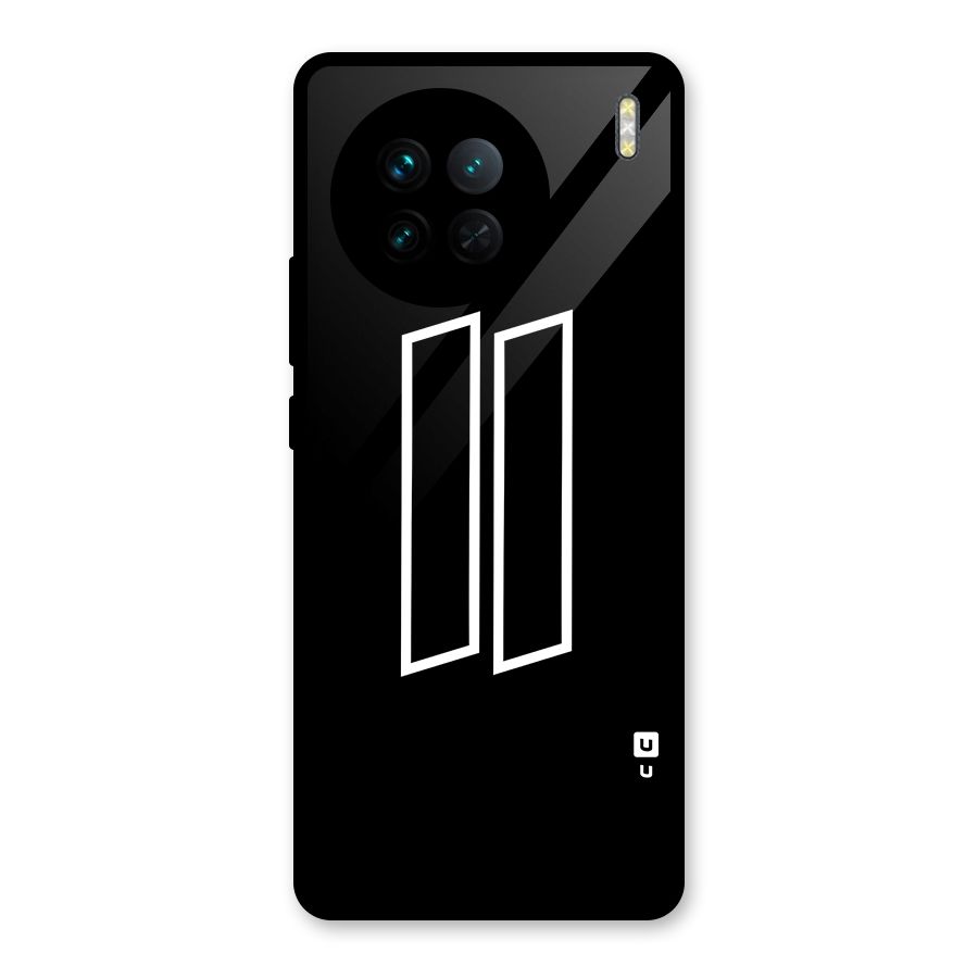 Minimal Slant Rectangles Glass Back Case for Vivo X90