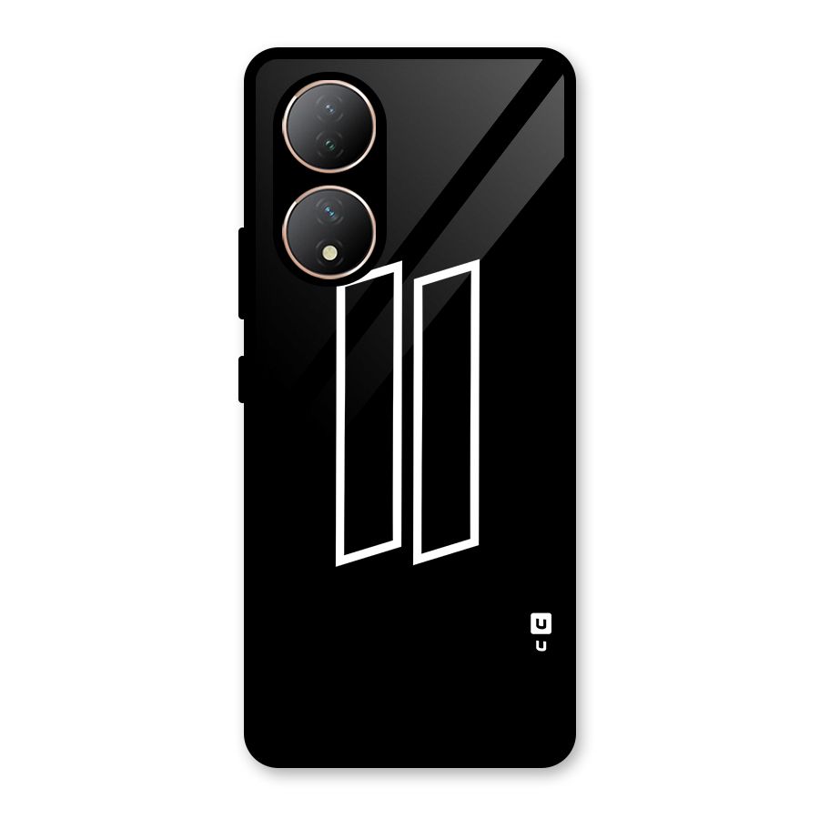 Minimal Slant Rectangles Glass Back Case for Vivo Y100A