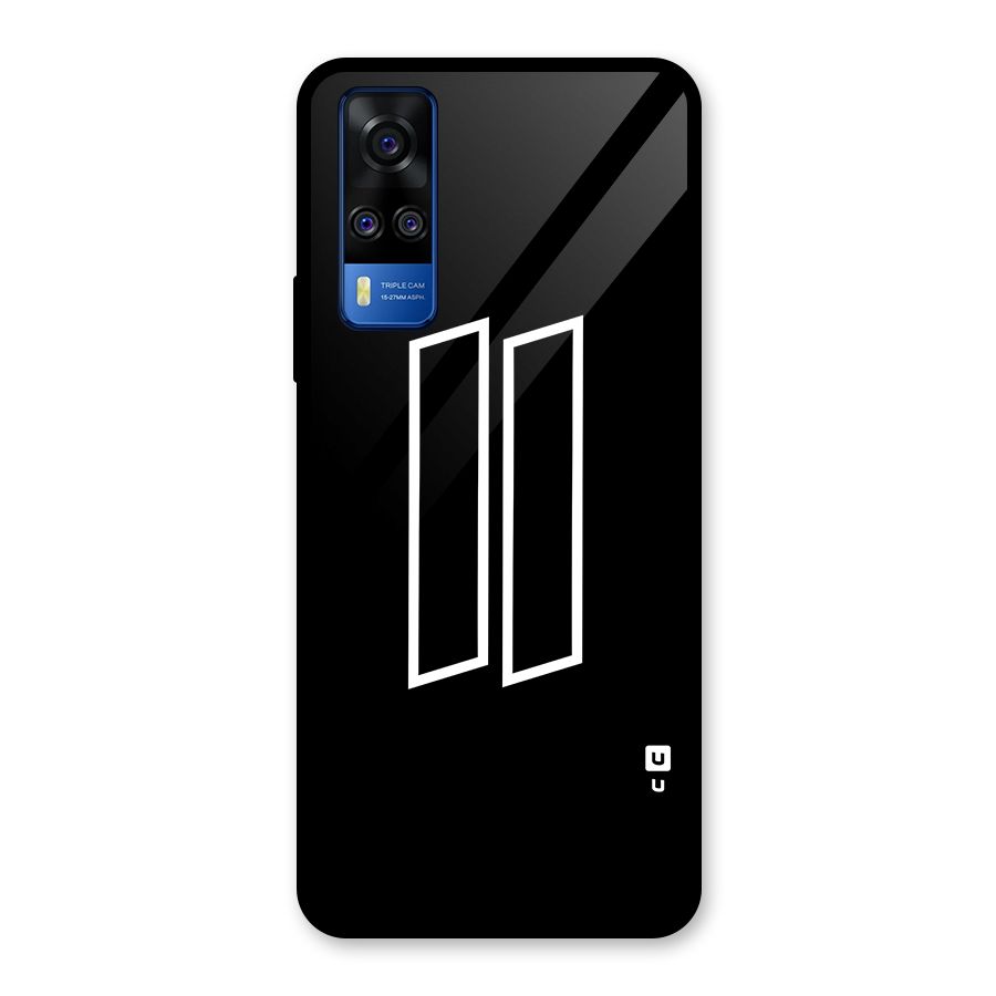 Minimal Slant Rectangles Glass Back Case for Vivo Y31
