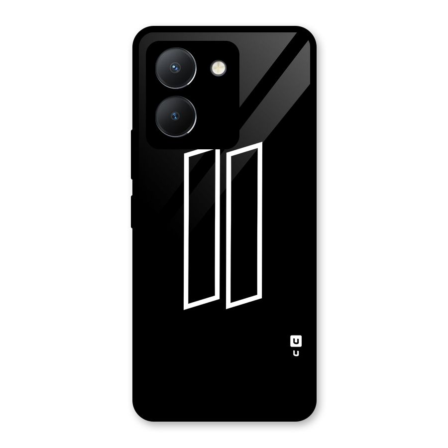 Minimal Slant Rectangles Glass Back Case for Vivo Y36