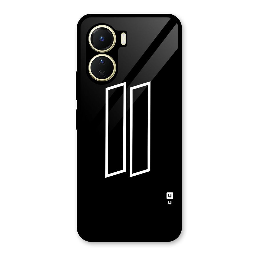 Minimal Slant Rectangles Glass Back Case for Vivo Y56