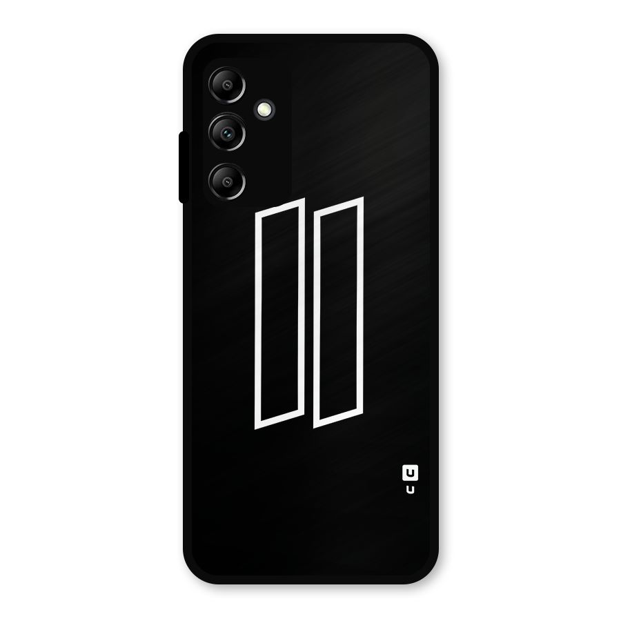 Minimal Slant Rectangles Metal Back Case for Galaxy A14 5G