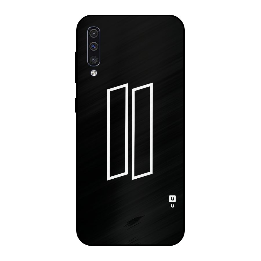Minimal Slant Rectangles Metal Back Case for Galaxy A50
