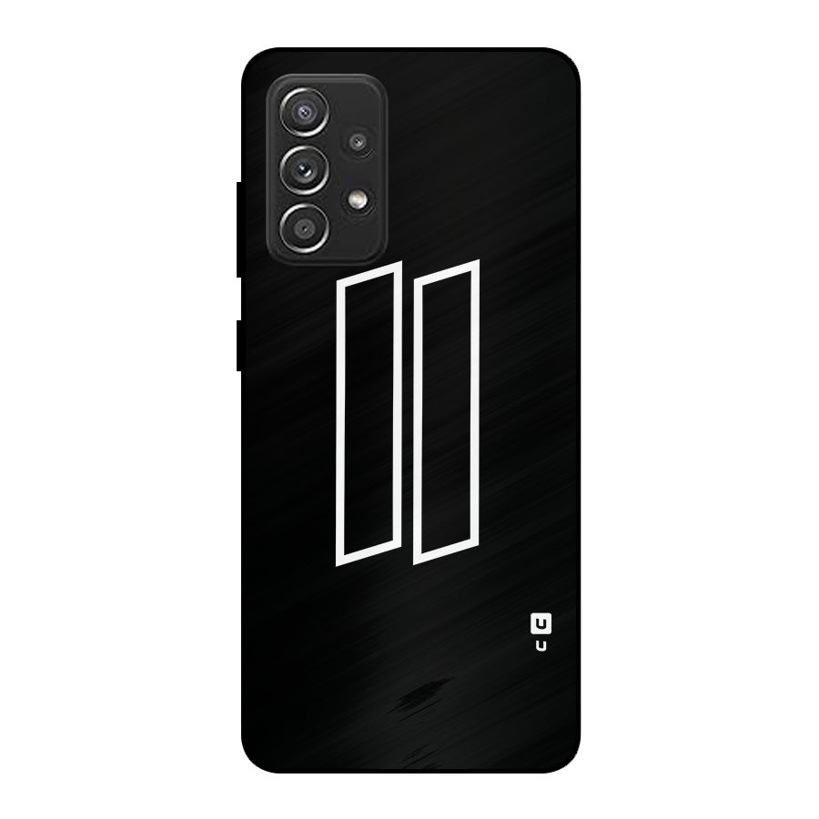 Minimal Slant Rectangles Metal Back Case for Galaxy A52s 5G