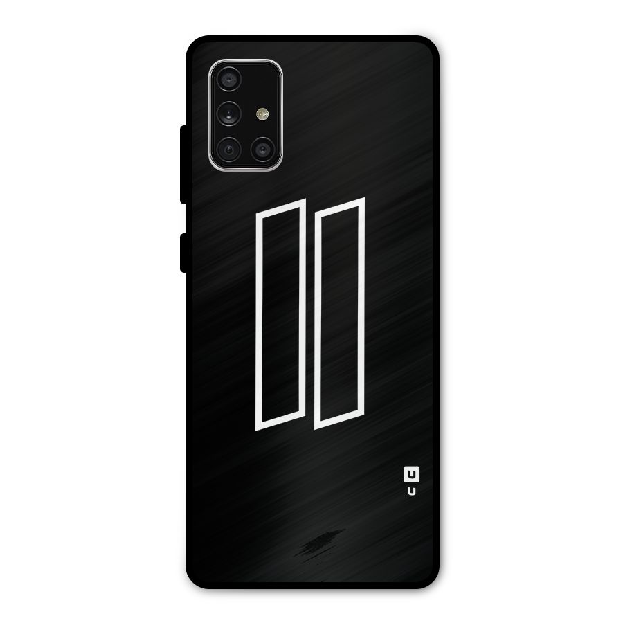 Minimal Slant Rectangles Metal Back Case for Galaxy A71