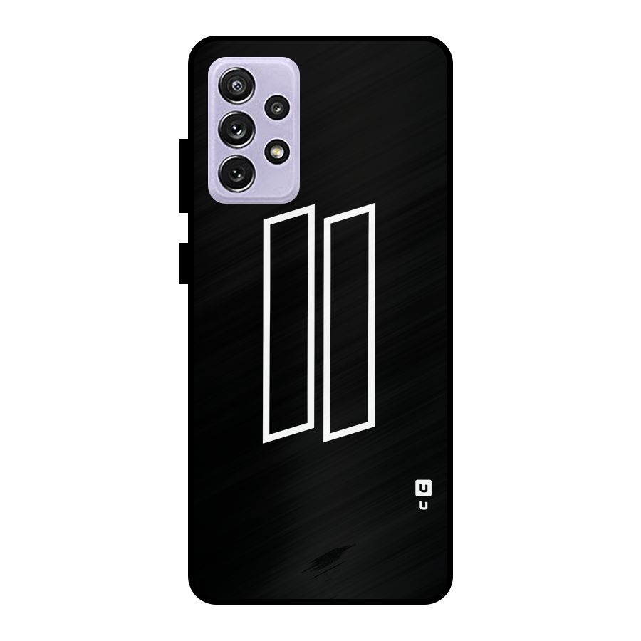 Minimal Slant Rectangles Metal Back Case for Galaxy A72